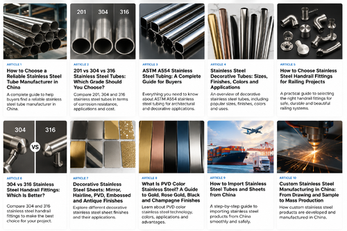 أحدث حالة شركة حول How to Choose a Reliable Stainless Steel Tube Manufacturer in China