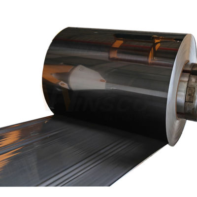 جودة  PVD Black Titanium 8K Super Mirror Decorative Stainless Steel Coil in 201 304 316 Grades مصنع