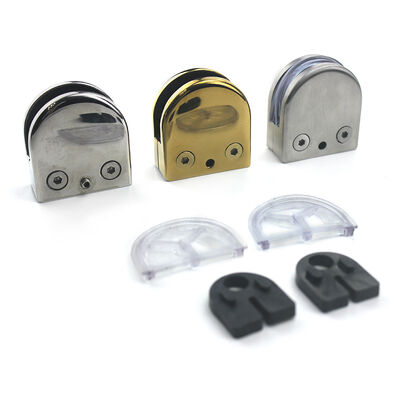 جودة  Stainless Steel Glass Railing Clamp Bracket - Corrosion Resistant with Multiple Finishes for Frameless Glass Panels مصنع