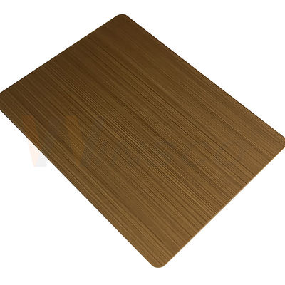 0.3-3mm الزخرفية ورقة الفولاذ المقاوم للصدأ اليد اسودت ناعم أصفر برونزي مات المدرفلة على البارد
