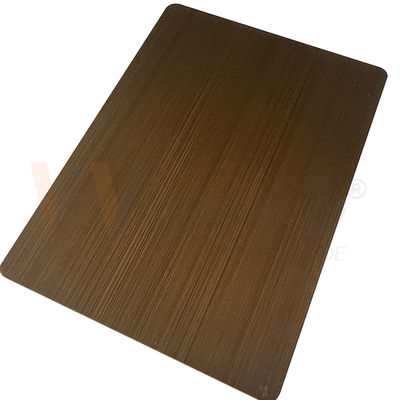 0.3-3mm الزخرفية ورقة الفولاذ المقاوم للصدأ اليد اسودت ناعم أصفر برونزي مات المدرفلة على البارد
