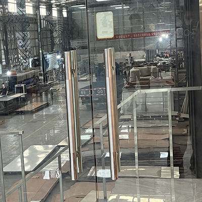 الألوان الأساسية الفولاذ المقاوم للصدأ تصنيع المعادن مرآة الانتهاء تصنيع مقبض الباب المخصص