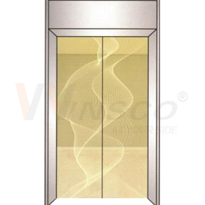 0.8 مم مصعد الفولاذ المقاوم للصدأ ورقة مرآة الذهب محفوراً 4x8ft