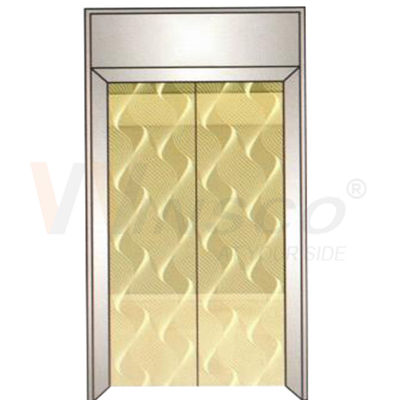 0.8 مم مصعد الفولاذ المقاوم للصدأ ورقة مرآة الذهب محفوراً 4x8ft