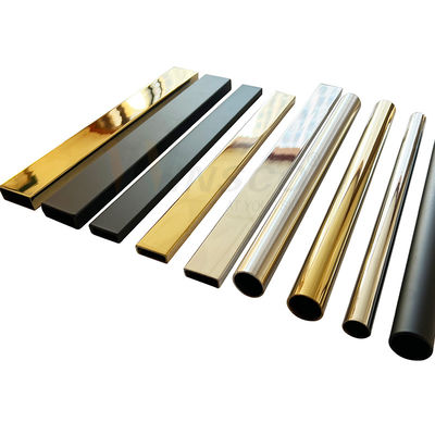 Din 304316 Pvd اللون 8k 18k مرآة حمام من الفولاذ المقاوم للصدأ رف منشفة أنابيب دش حاويات تركيبات أنبوب