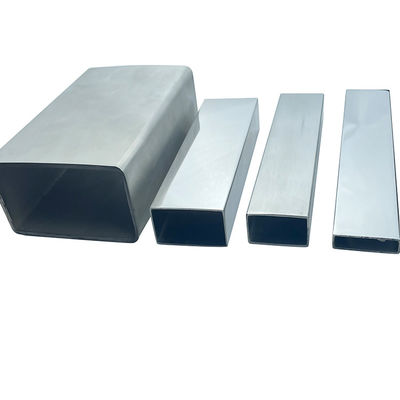 Decorativo TUBO مستطيل BRILLANTE مصقول 600 C-304 X 6 METROS الفولاذ المقاوم للصدأ Inox أنبوب مسطح