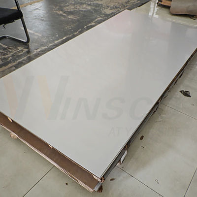 4ftX8ft 201 الدرجة الطاحونة المطاطية الباردة انتهى 1220mmx2440mm ورقة الفولاذ المقاوم للصدأ 0.4mm