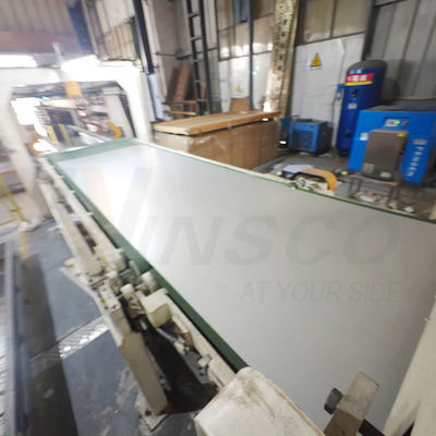 AISI 304 304L Coldway 2500mmx1250mm 1.2mm سميكة الفولاذ المقاوم للصدأ عالي الكفاءة 2b الصفحة النهائية للطاحونة الحافة
