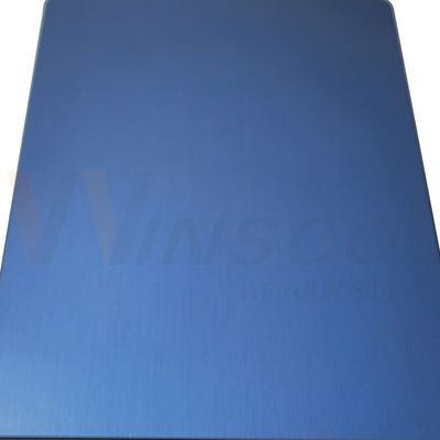 صفيحة متطاطية من الفولاذ المقاوم للصدأ من الزهور الزرقاء الممشطة 1250mmx2500mm SS 304 الصابون طاحونة الحافة