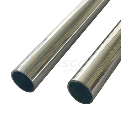 سطح المرايا الساتين 25.4mm أنبوب معدني غير المقاوم للصدأ 201 304 316 الدرجة 0.4mm-3.0mm سمك 1 بوصة أنبوب مستدير من الفولاذ المقاوم للصدأ