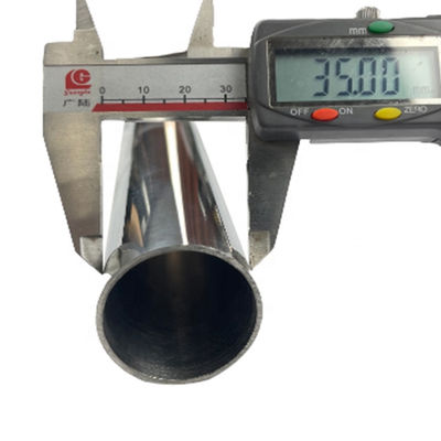 0.4mm-3.0mm سطح الصابون المرآة 1 3/8'' أنبوب معدني غير المقاوم للصدأ 201 304 316 الدرجة 35mm Dia الأنبوب المستدير من الفولاذ المقاوم للصدأ