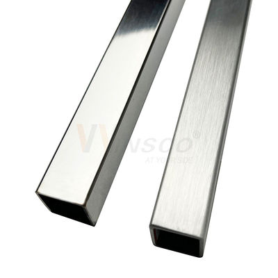 0.4mm-1.2mm سمك 6M الطول أنبوب مربع من الفولاذ المقاوم للصدأ 10mmx10mm الحجم AISI 201 304 316 أنبوب معدني غير المقاوم للصدأ