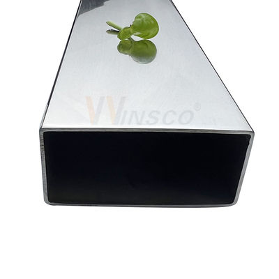 0.8mm-5.0mm سمك الأنابيب المسطحة غير المقاومة للصدأ 100mmx50mm حجم كبير أنابيب مستطيلة من الفولاذ المقاوم للصدأ 201 304 316 الدرجة