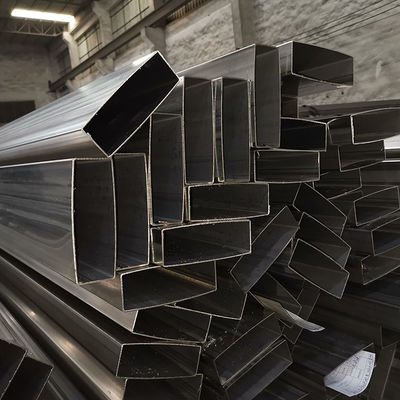 0.8mm-5.0mm سمك الأنابيب المسطحة غير المقاومة للصدأ 100mmx50mm حجم كبير أنابيب مستطيلة من الفولاذ المقاوم للصدأ 201 304 316 الدرجة