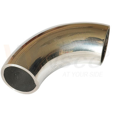 سطح المرآة الساتن 55mm طول القوس 12.7mm OD AISI 201 304 316 الفولاذ المقاوم للصدأ الكوع 1.2mm 1.5mm سمك