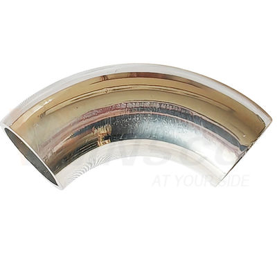 سطح المرآة الساتن 55mm طول القوس 12.7mm OD AISI 201 304 316 الفولاذ المقاوم للصدأ الكوع 1.2mm 1.5mm سمك