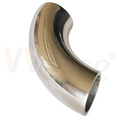 سطح المرآة الساتن 55mm طول القوس 12.7mm OD AISI 201 304 316 الفولاذ المقاوم للصدأ الكوع 1.2mm 1.5mm سمك