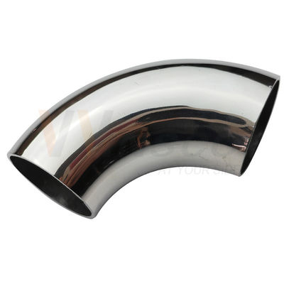 AISI 201 304 316 مرآة ساتين فولاذ غير معدني رابطة الأنابيب 1 1/2' 38.1mm OD الفولاذ المقاوم للصدأ الحاجز الكوع 98mm 120mm قوس