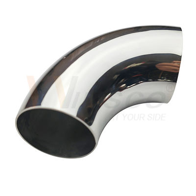 AISI 201 304 316 مرآة ساتين 76.2mm 3 بوصة OD الفولاذ المقاوم للصدأ المقبض الكوع 1.2mm-2.0mm سميكة