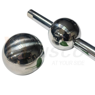 AISI 201 304 SS أدوات تزيين القضبان 51mm 60mm قطر الفولاذ المقاوم للصدأ الكرة المجوفة للأنابيب المستديرة 19mm