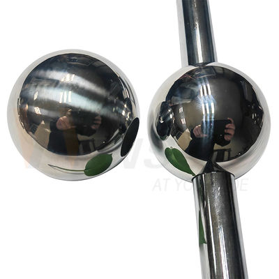 AISI 201 304 SS أدوات تزيين القضبان 51mm 60mm قطر الفولاذ المقاوم للصدأ الكرة المجوفة للأنابيب المستديرة 19mm