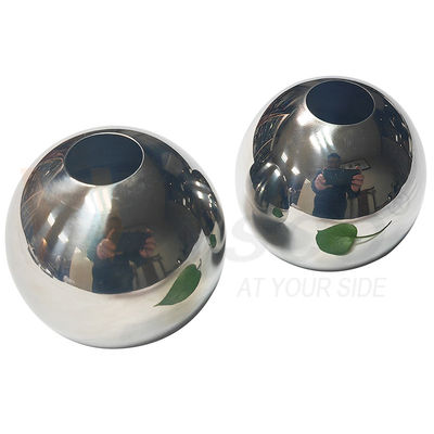 AISI 201 304 SS أدوات تزيين القضبان 51mm 60mm قطر الفولاذ المقاوم للصدأ الكرة المجوفة للأنابيب المستديرة 19mm