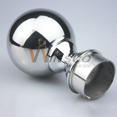 الدرجة 304 316 التركيبات الدرج غير المقاوم للصدأ 80mm Dia الفولاذ المقاوم للصدأ الحديقة الزخرفية الكرة ل 50.8mm 2 بوصة أنبوب مستدير