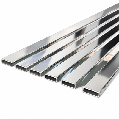 30x10mm SUS 304 316 201 8K المرآة الملمعة الأنبوب المستطيل من الفولاذ المقاوم للصدأ للأثاث الحمام