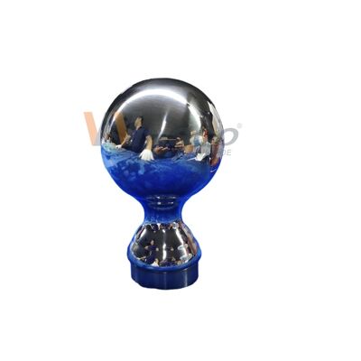 الدرجة 304 316 التركيبات الدرج غير المقاوم للصدأ 80mm Dia الفولاذ المقاوم للصدأ الحديقة الزخرفية الكرة ل 50.8mm 2 بوصة أنبوب مستدير