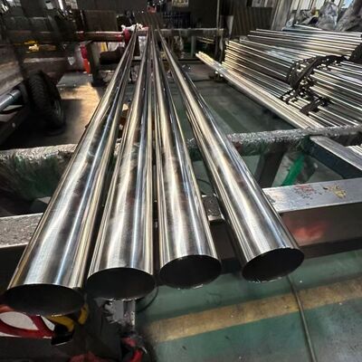 1 3/4 " 44.5 ملم الأنبوب المستدير من الفولاذ المقاوم للصدأ 0.4-3.0 ملم سمك الحائط 600 غريت الصابين النهاية 304 الأنبوب غير المقاوم للصدأ، 201/316L اختياري