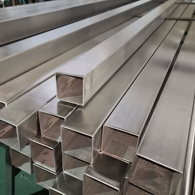 SUS 201 304 316 مرآة ساتين انتهى الأنبوب غير المقاوم للصدأ لحام 0.7mm-3.5mm سمك أنبوب مربع من الفولاذ المقاوم للصدأ 40mmx40mm
