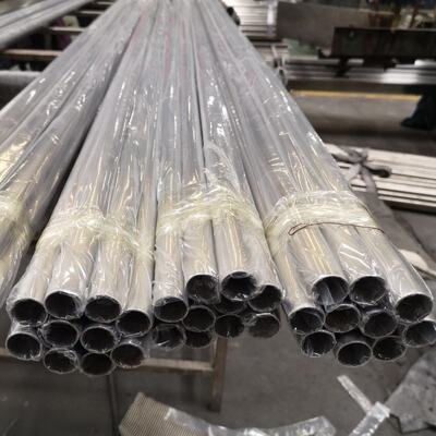 42.4mm OD مرآة أنبوب الحاجز غير المقاوم للصدأ 0.8mm-3.0mm سمك ساتين SUS 201 304 316 أنبوب مستدير من الفولاذ المقاوم للصدأ