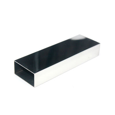 AISI 201 304 316 أنابيب الحاجز غير المقاوم للصدأ 0.5mm-2.7mm Thcikenss 20mmx40mm أنابيب مستطيلة من الفولاذ المقاوم للصدأ