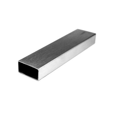 AISI 201 304 316 أنابيب الحاجز غير المقاوم للصدأ 0.5mm-2.7mm Thcikenss 20mmx40mm أنابيب مستطيلة من الفولاذ المقاوم للصدأ