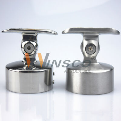 Angle Adjustable Stainless Steel Handrail Bracket Railing Saddle | 304/316 | Winsco Metal VA102
