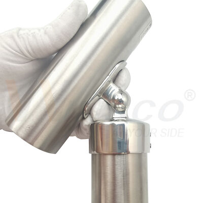 Angle Adjustable Stainless Steel Handrail Bracket Railing Saddle | 304/316 | Winsco Metal VA102