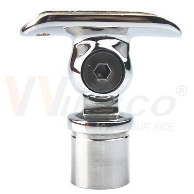 Angle Adjustable 25.4mm (1") Tube Mount Stainless Steel Railing Saddle Handrail Bracket | Winsco Metal VA104
