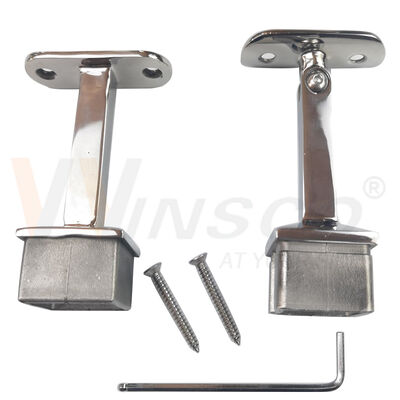 Square Tube Stainless Steel Handrail Bracket Railing Support Saddle| Winsco Metal VA113