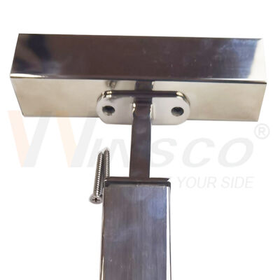 Square Tube Stainless Steel Handrail Bracket Railing Support Saddle| Winsco Metal VA113