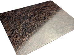 SS اهتزاز مرآة تصفيح نحاسي غامق أسود ورقة العتيقة