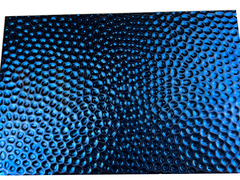 ورقة SS Blue Titanium 8K المرآة المطروقة