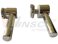 حامل الزجاج من الفولاذ المقاوم للصدأ مع أنبوب دعم للشاشة