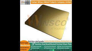 حبة Winsco الذهبية المنفجرة من التيتانيوم SS المصنوعة من الفولاذ المقاوم للصدأ